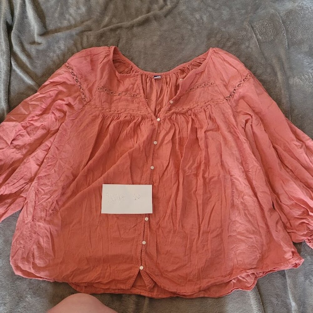 (SHIRT 66) - Women’s Lace Embroidered Sugar Pop Top